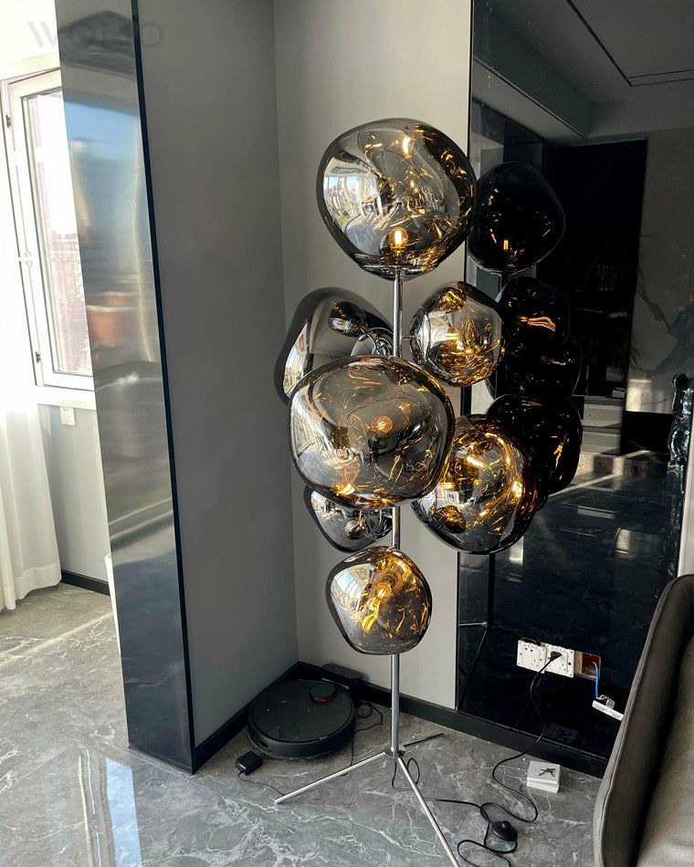 Lampe de sol "Lave Fondue"