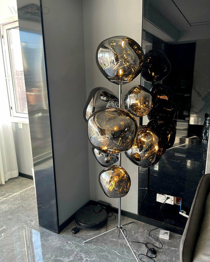 Lampe de sol "Lave Fondue"
