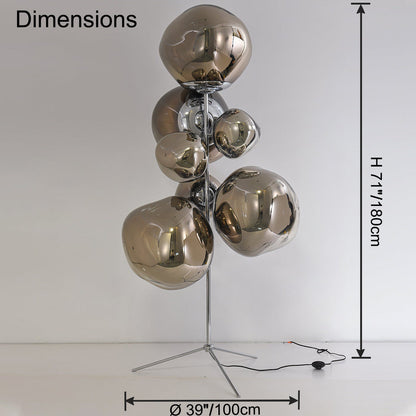 Lampe de sol "Lave Fondue"