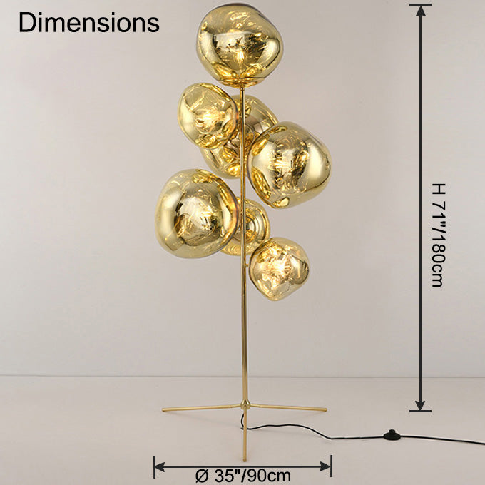 Lampe de sol "Lave Fondue"