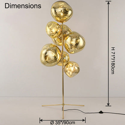 Lampe de sol "Lave Fondue"