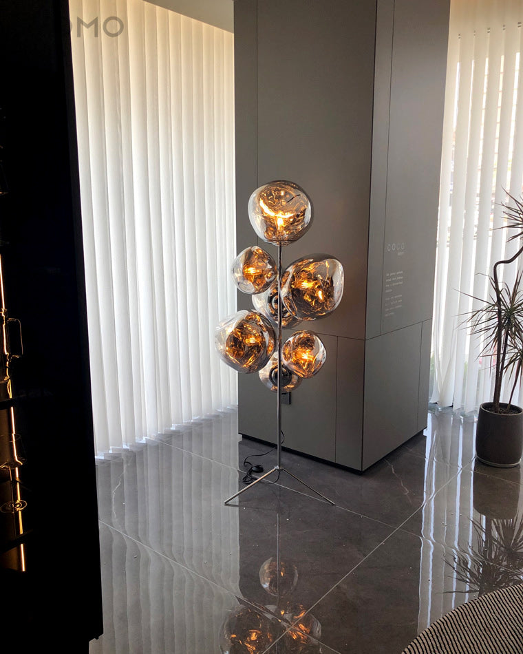 Lampe de sol "Lave Fondue"