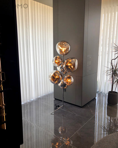 Lampe de sol "Lave Fondue"