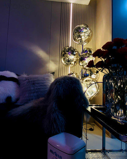 Lampe de sol "Lave Fondue"