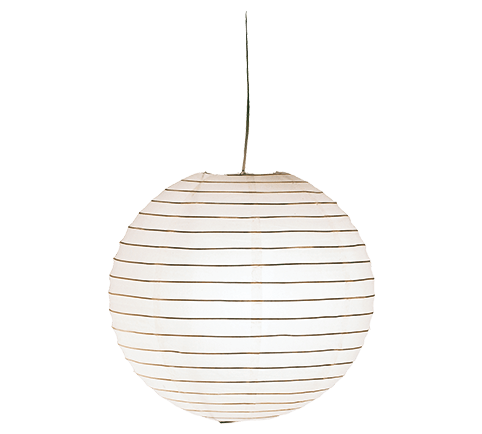 Lampe suspendue Boule Papier Blanc