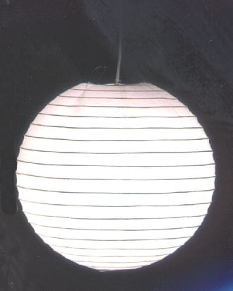 Lampe suspendue Boule Papier Blanc
