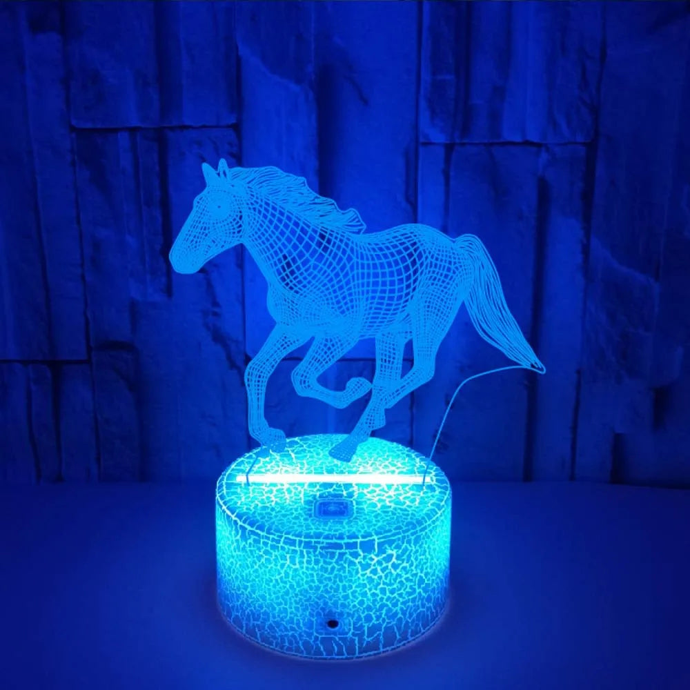 Lampe 3D Illusion - Cheval Magique 6