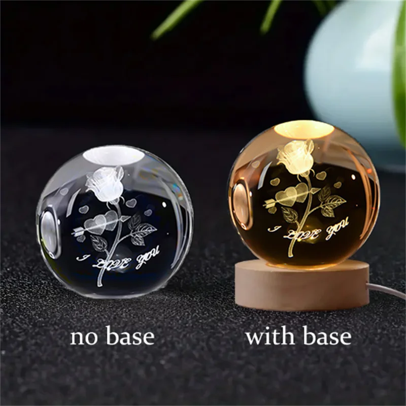 Lampe 3D Planète Cristal - CosmoLumière 24