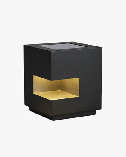 Lampe Solaire Obélisque Noir – Éclairage Pilier pour Jardin et Terrasse