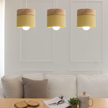 Lampe Suspension Bois Nordique - Elara 1