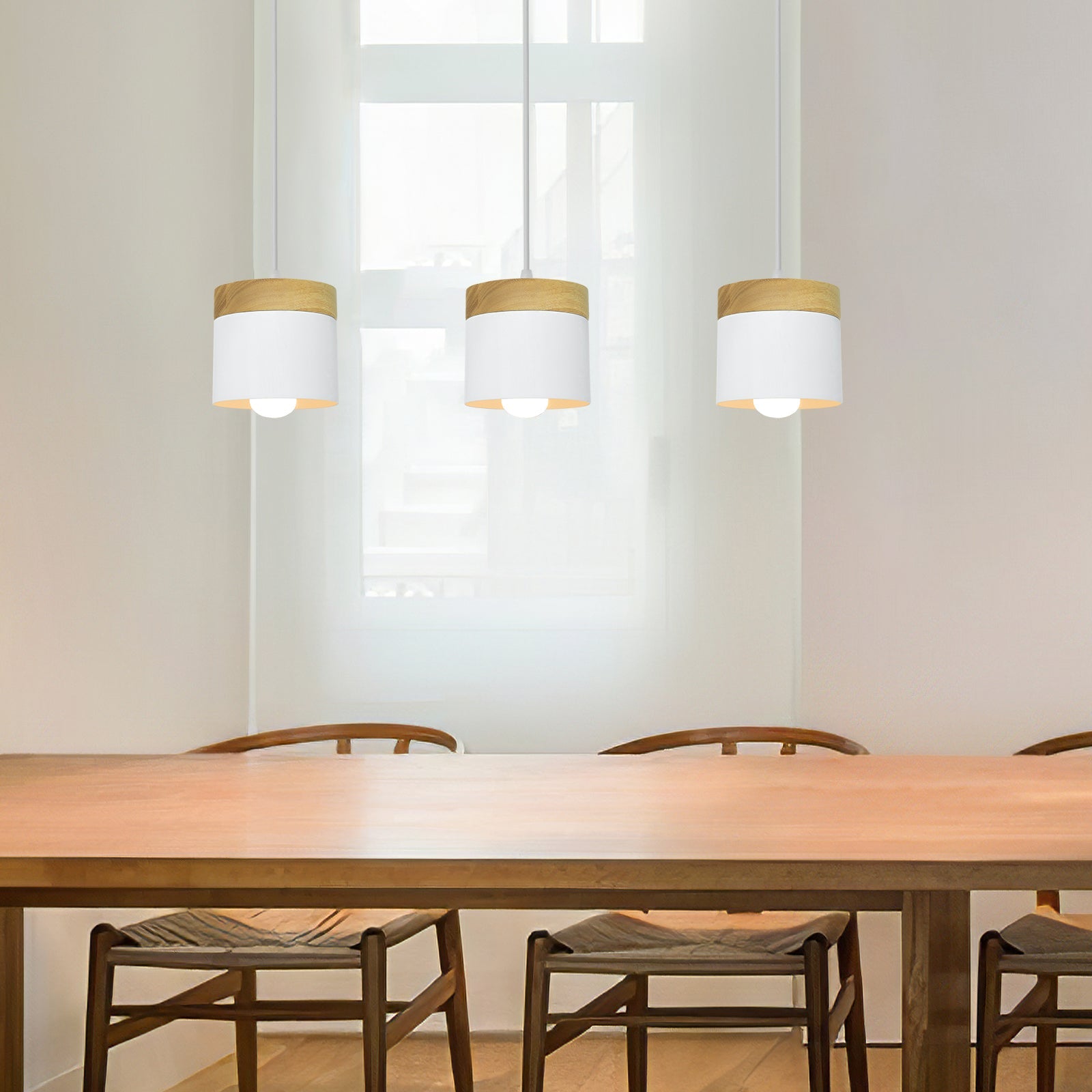Lampe Suspension Bois Nordique - Elara 6