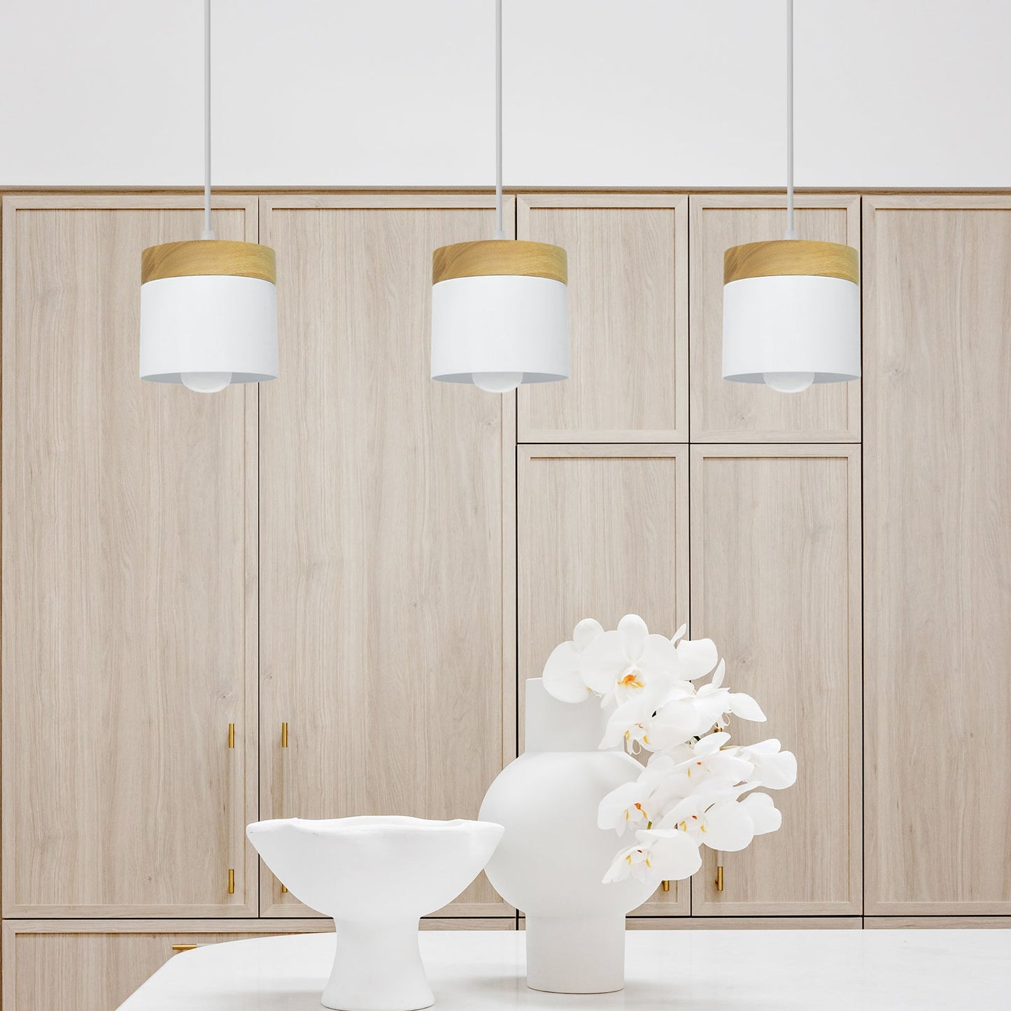Lampe Suspension Bois Nordique - Elara 7