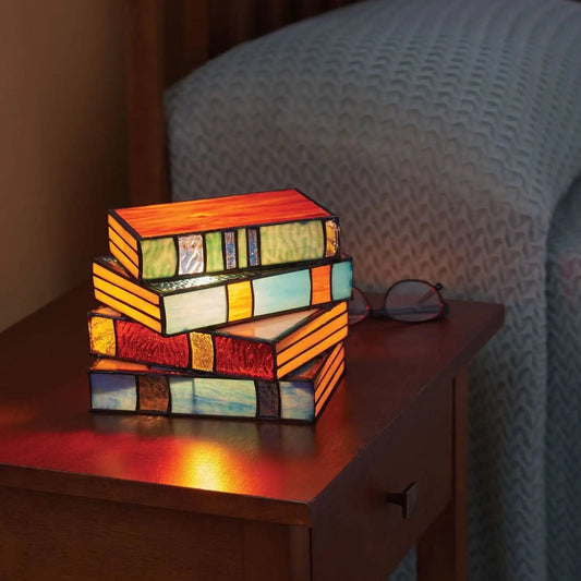 Lampe de Lecture en Verre Coloré - Élégance Artisanale pour Lire au Lit 0
