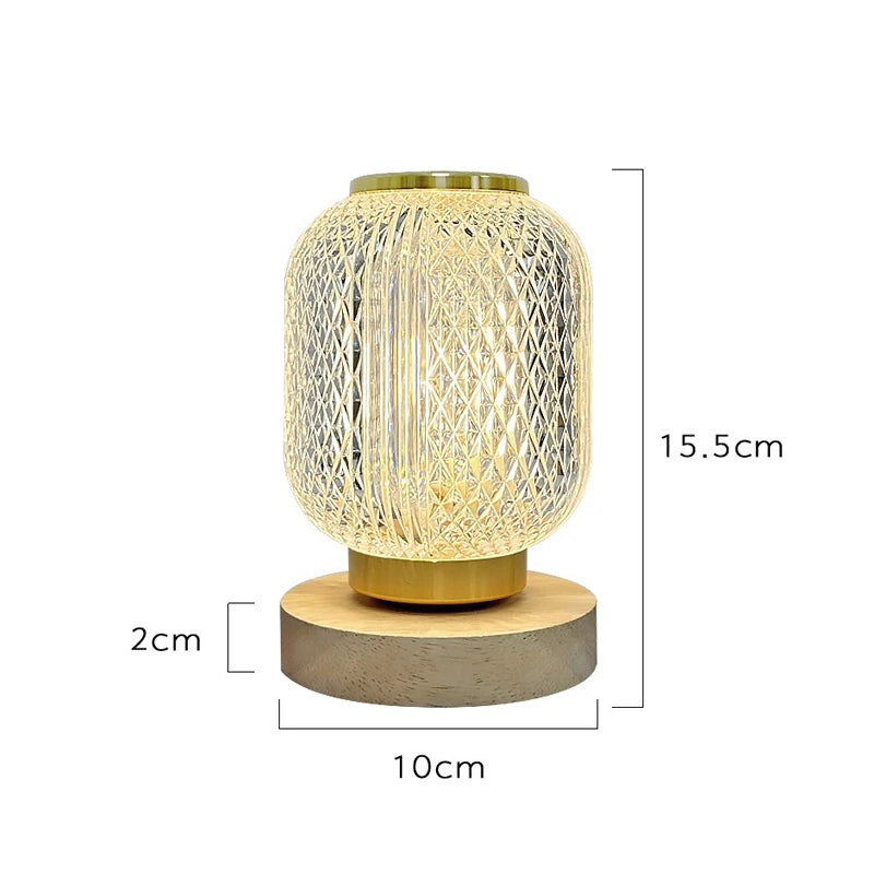 Lampe de Table Élégante - CrystalLuxe Chic 0