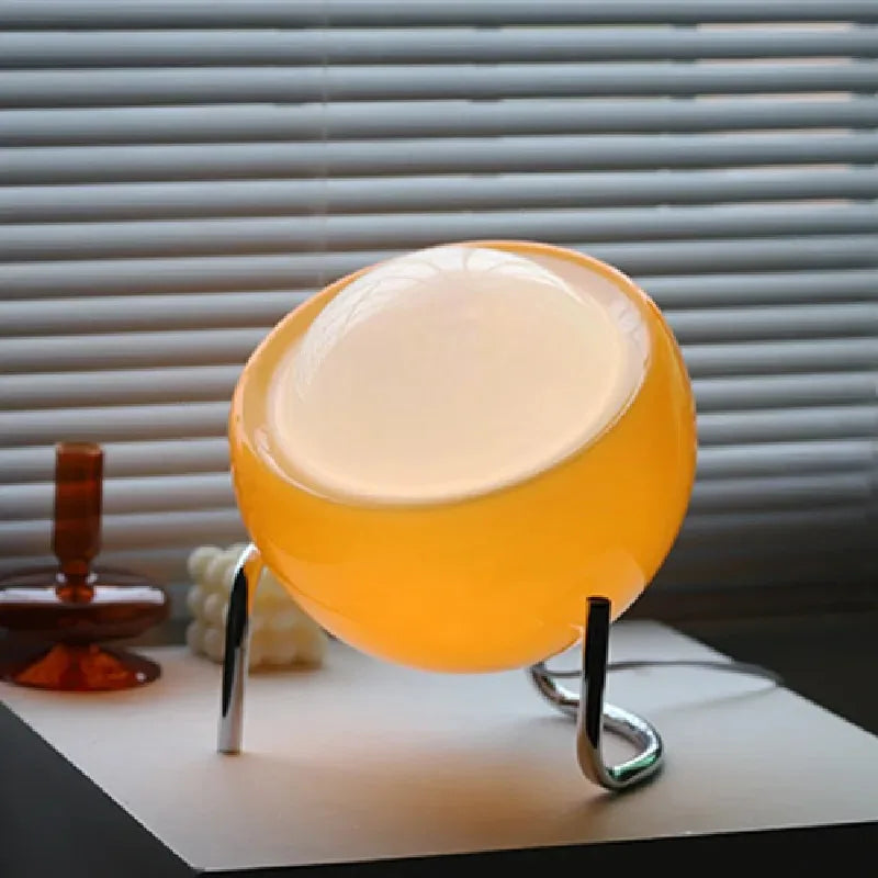 Lampe de Table Médiévale en Verre - Élégance Artisanale 5