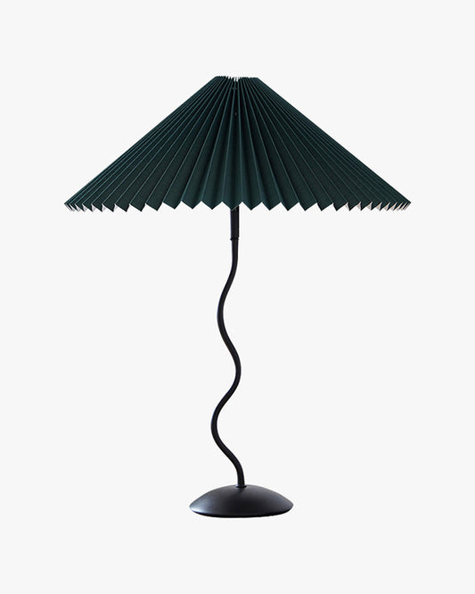Lampe de Table Plissée Ondulée