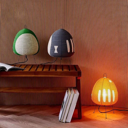 Lampe de Table Zen - TranquilGlow Artisanale en Papier de Riz 1