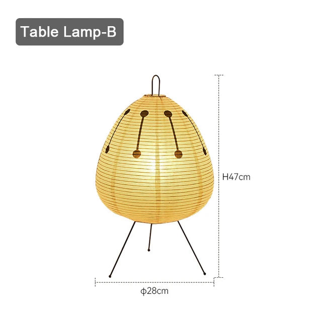 Lampe de Table Zen - TranquilGlow Artisanale en Papier de Riz 7