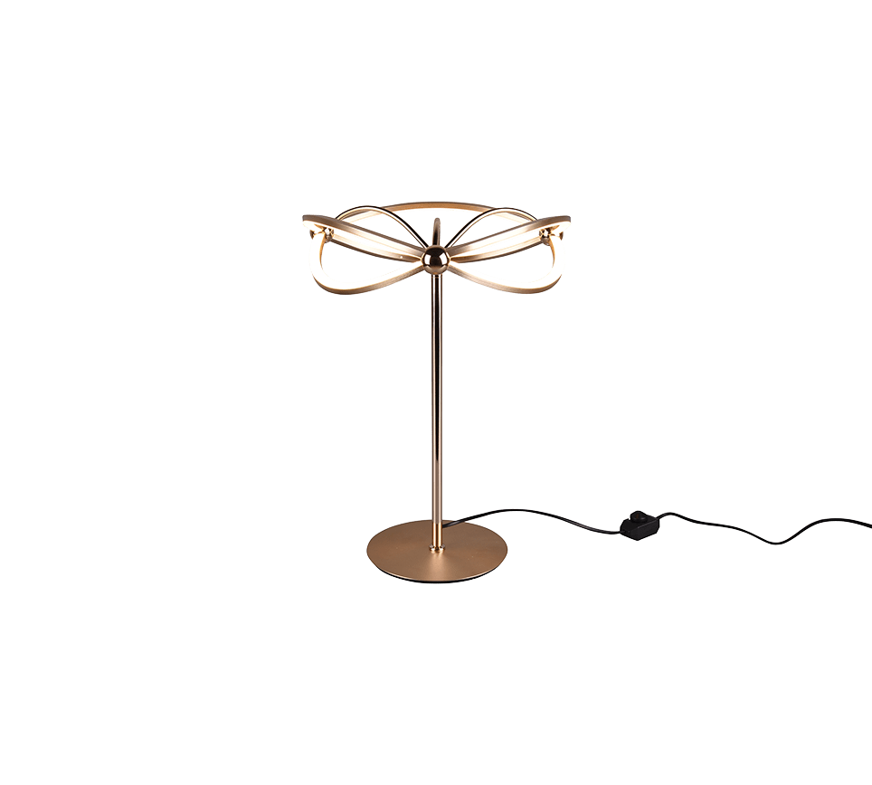 Lampes De Table Dorée Design Spirale Led