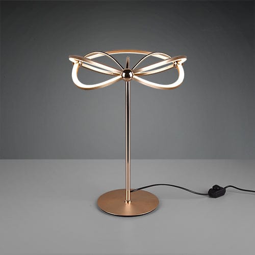 Lampes De Table Dorée Design Spirale Led