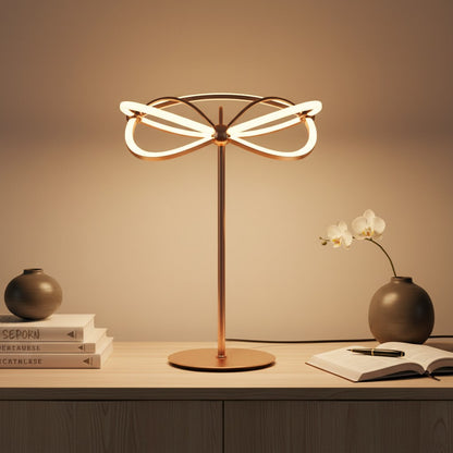 Lampes De Table Dorée Design Spirale Led