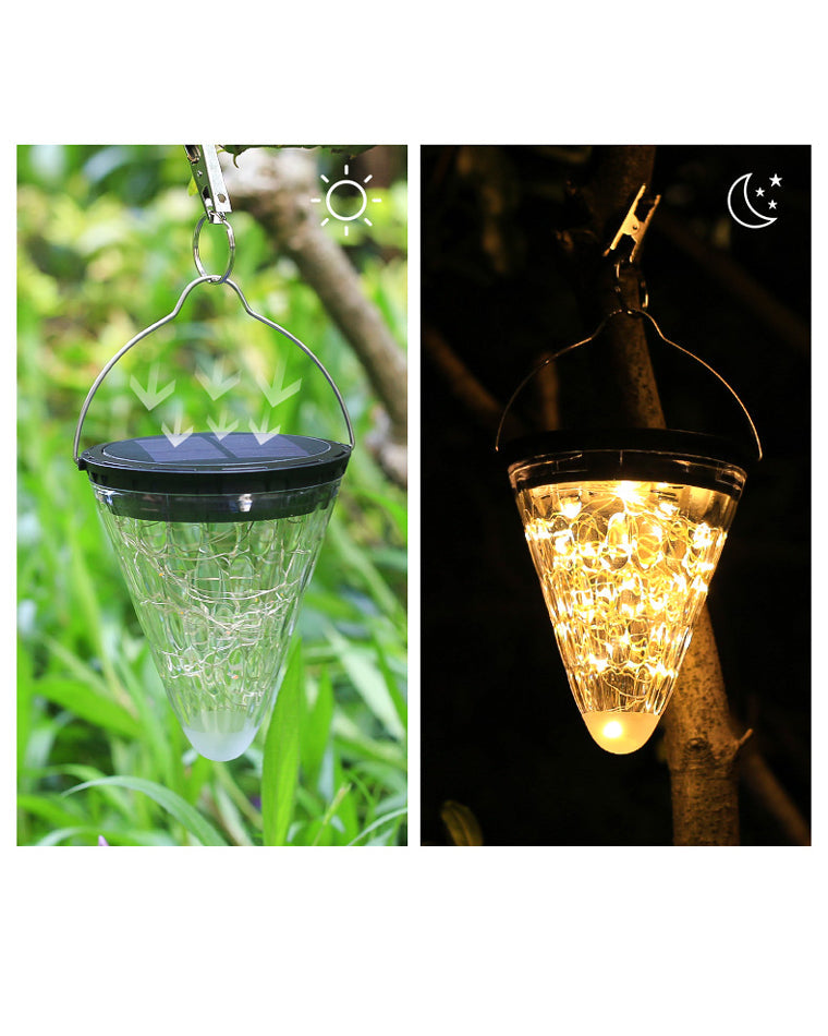 Lanterne Solaire Suspendue - Strawberry Glow