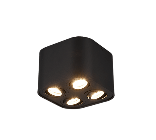 Luminaire Cube Noir