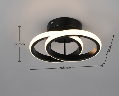 Luminaire Plafond LED Chambre Noir