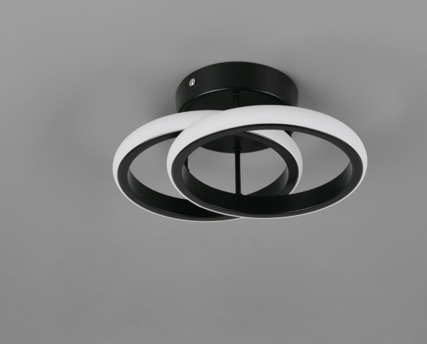 Luminaire Plafond LED Chambre Noir