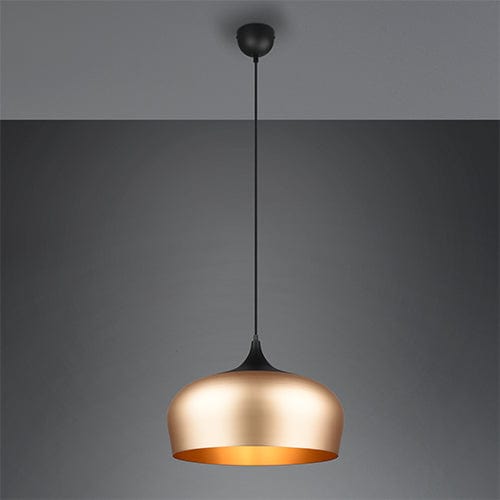 Luminaire Suspendu Noir Et Or
