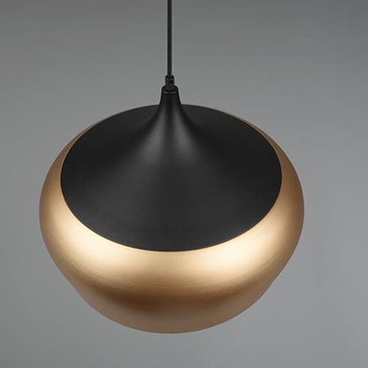Luminaire Suspendu Noir Et Or
