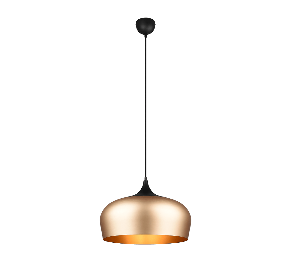 Luminaire Suspendu Noir Et Or