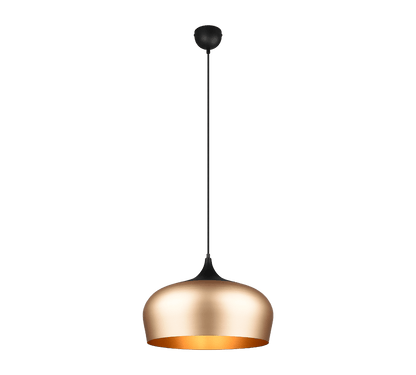 Luminaire Suspendu Noir Et Or