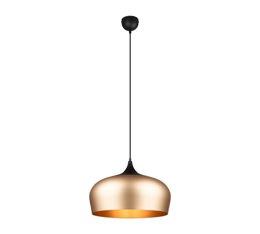 Luminaire Suspendu Noir Et Or