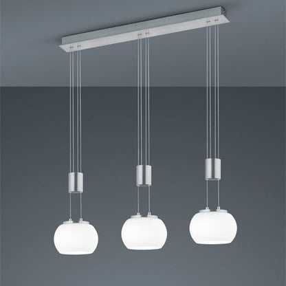 Luminaire Suspension 3 Boules Verre