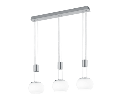 Luminaire Suspension 3 Boules Verre