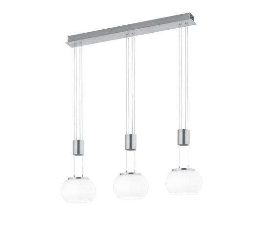 Luminaire Suspension 3 Boules Verre
