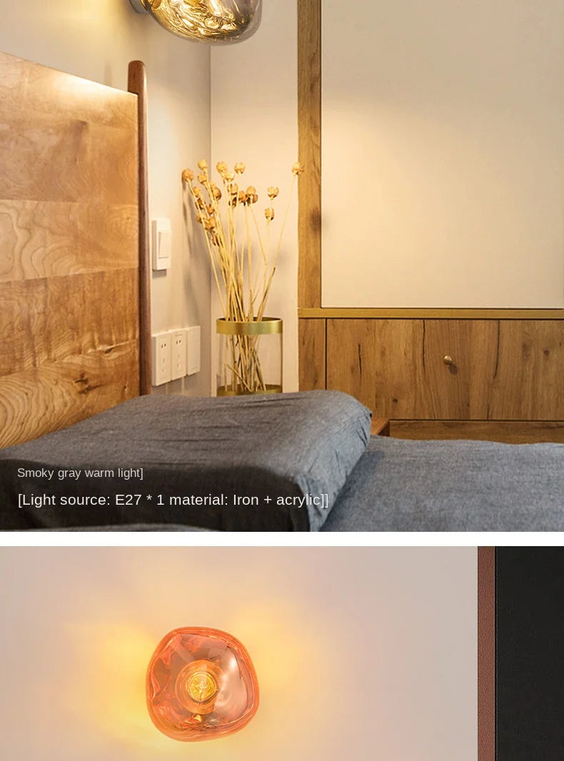 Luminaire mural en verre - Design retro
