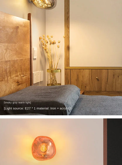 Luminaire mural en verre - Design retro