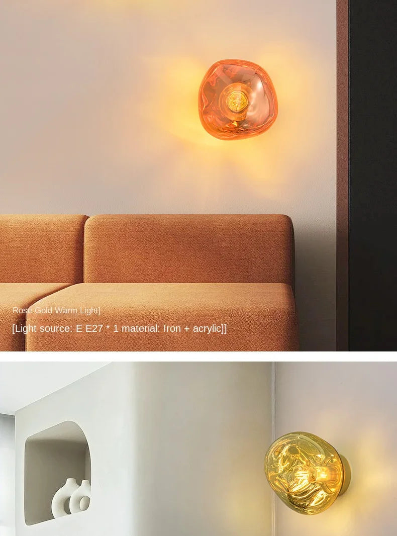 Luminaire mural en verre - Design retro
