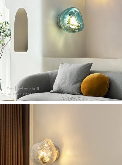 Luminaire mural en verre - Design retro