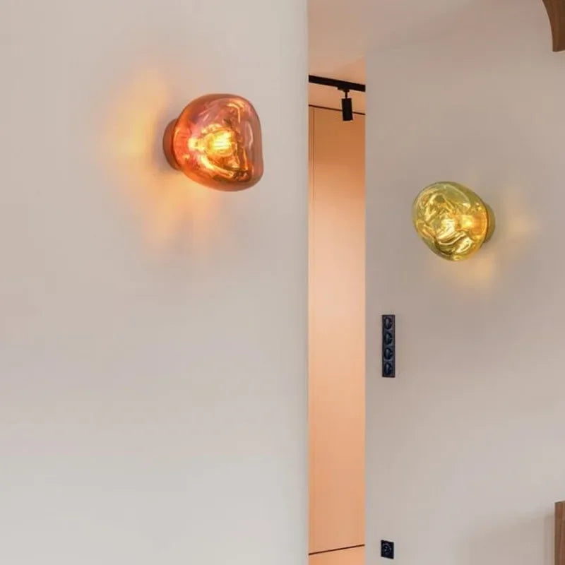 Luminaire mural en verre - Design retro