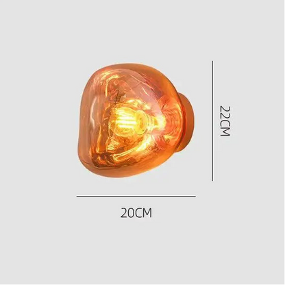 Luminaire mural en verre - Design retro