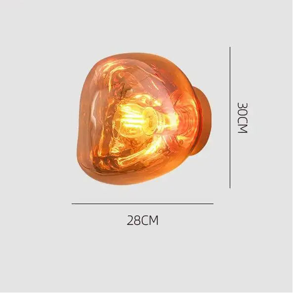 Luminaire mural en verre - Design retro
