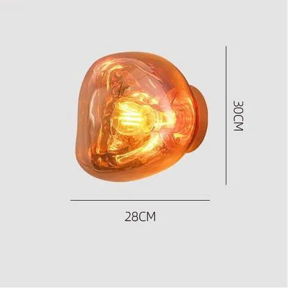 Luminaire mural en verre - Design retro