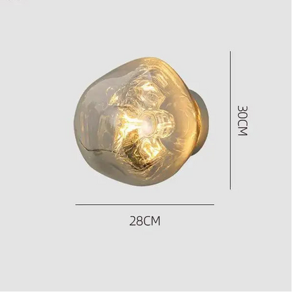 Luminaire mural en verre - Design retro