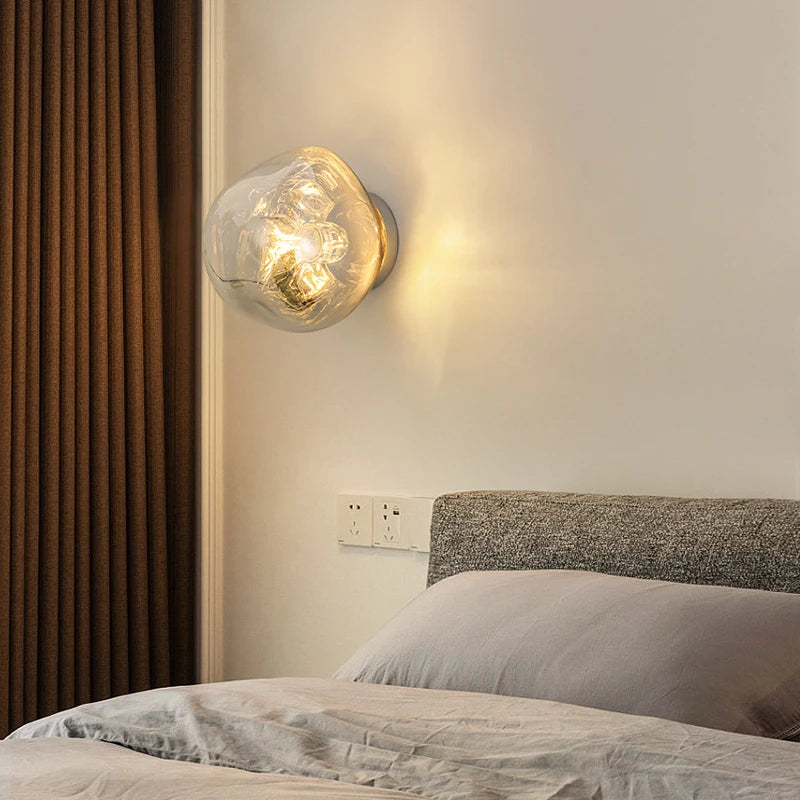 Luminaire mural en verre - Design retro