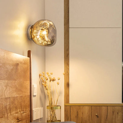 Luminaire mural en verre - Design retro