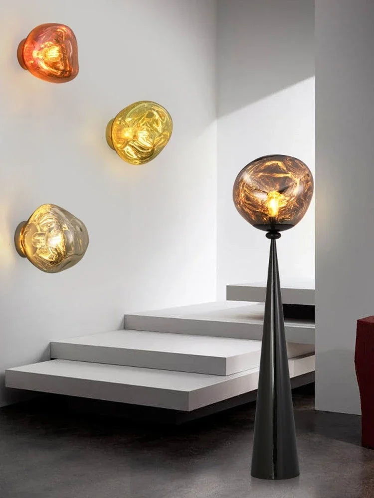 Luminaire mural en verre - Design retro