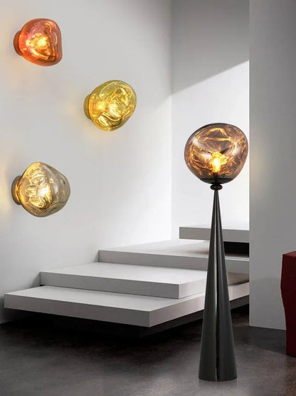 Luminaire mural en verre - Design retro